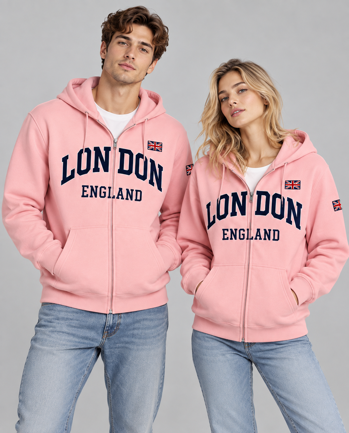 London England Classic Full-Zip Hoodie