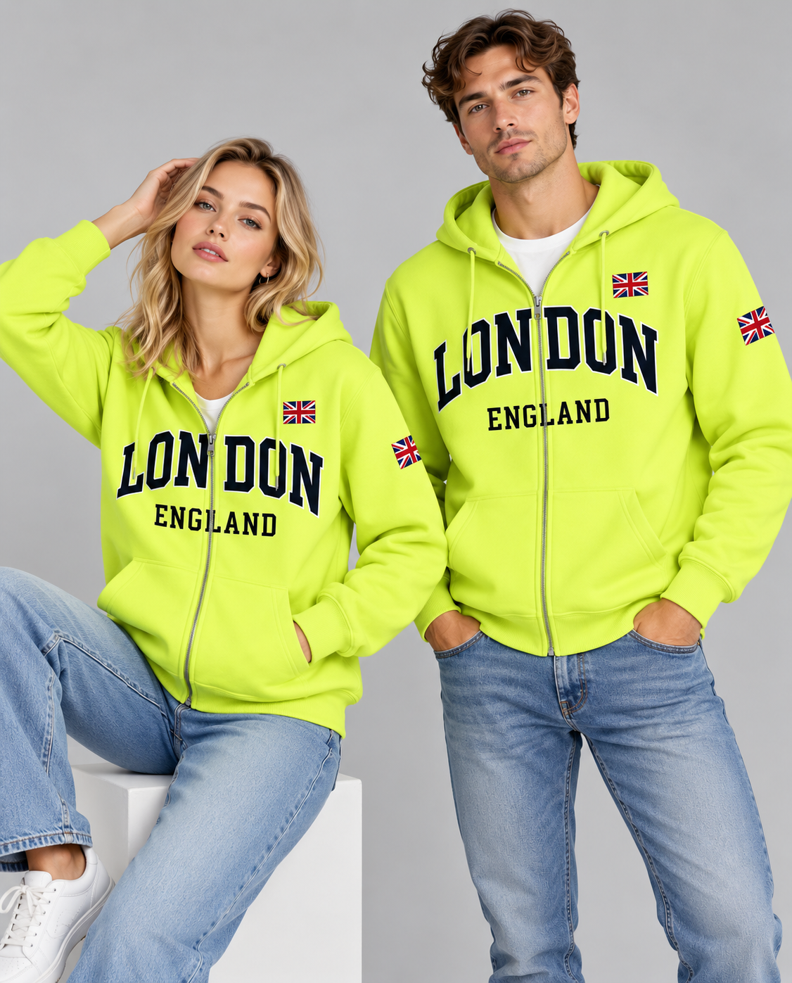 London England Classic Full-Zip Hoodie