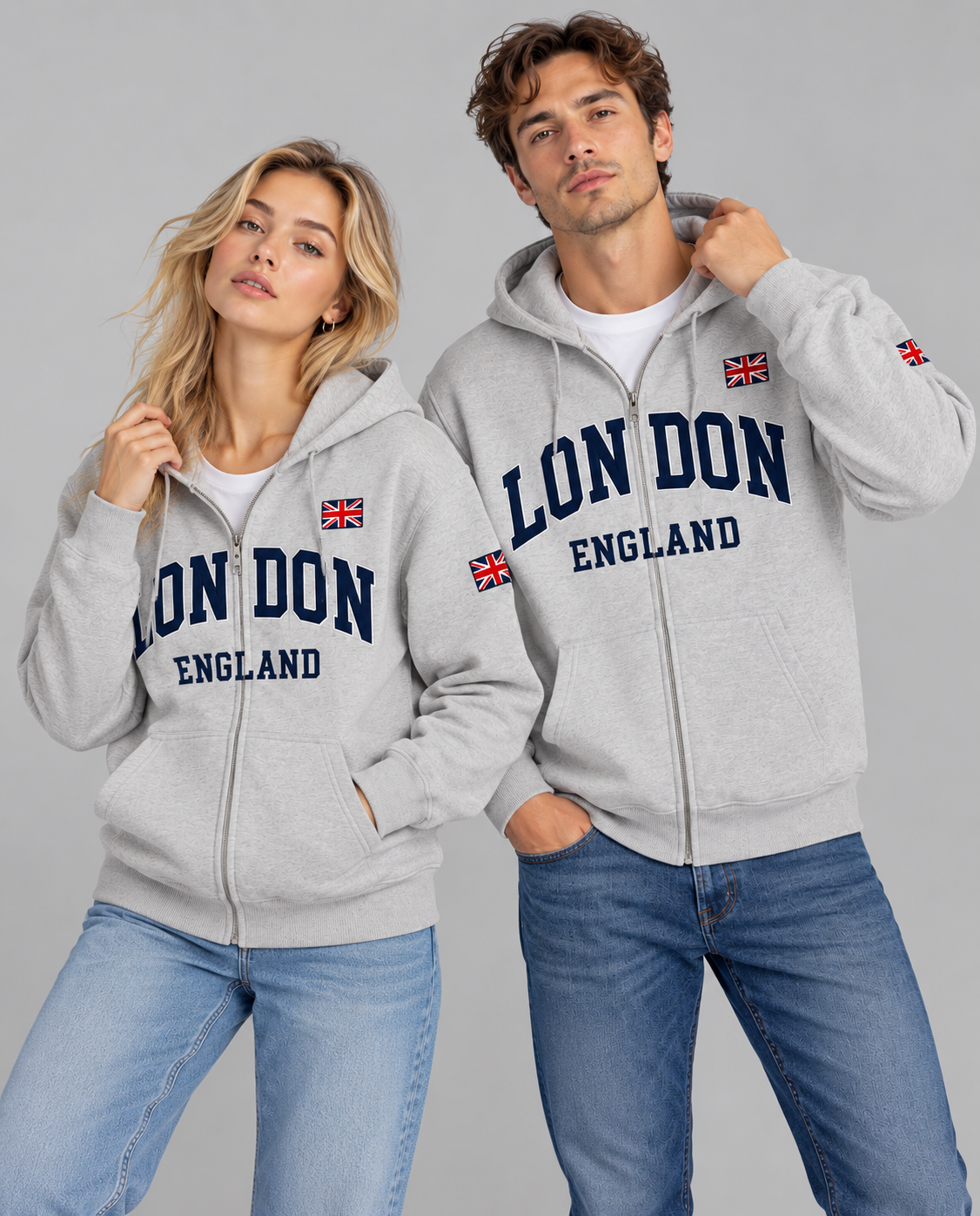 London England Classic Full-Zip Hoodie