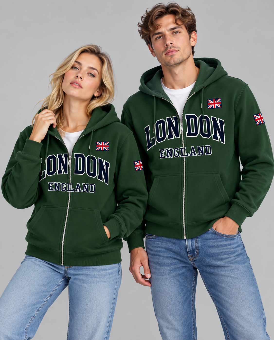 London England Classic Full-Zip Hoodie