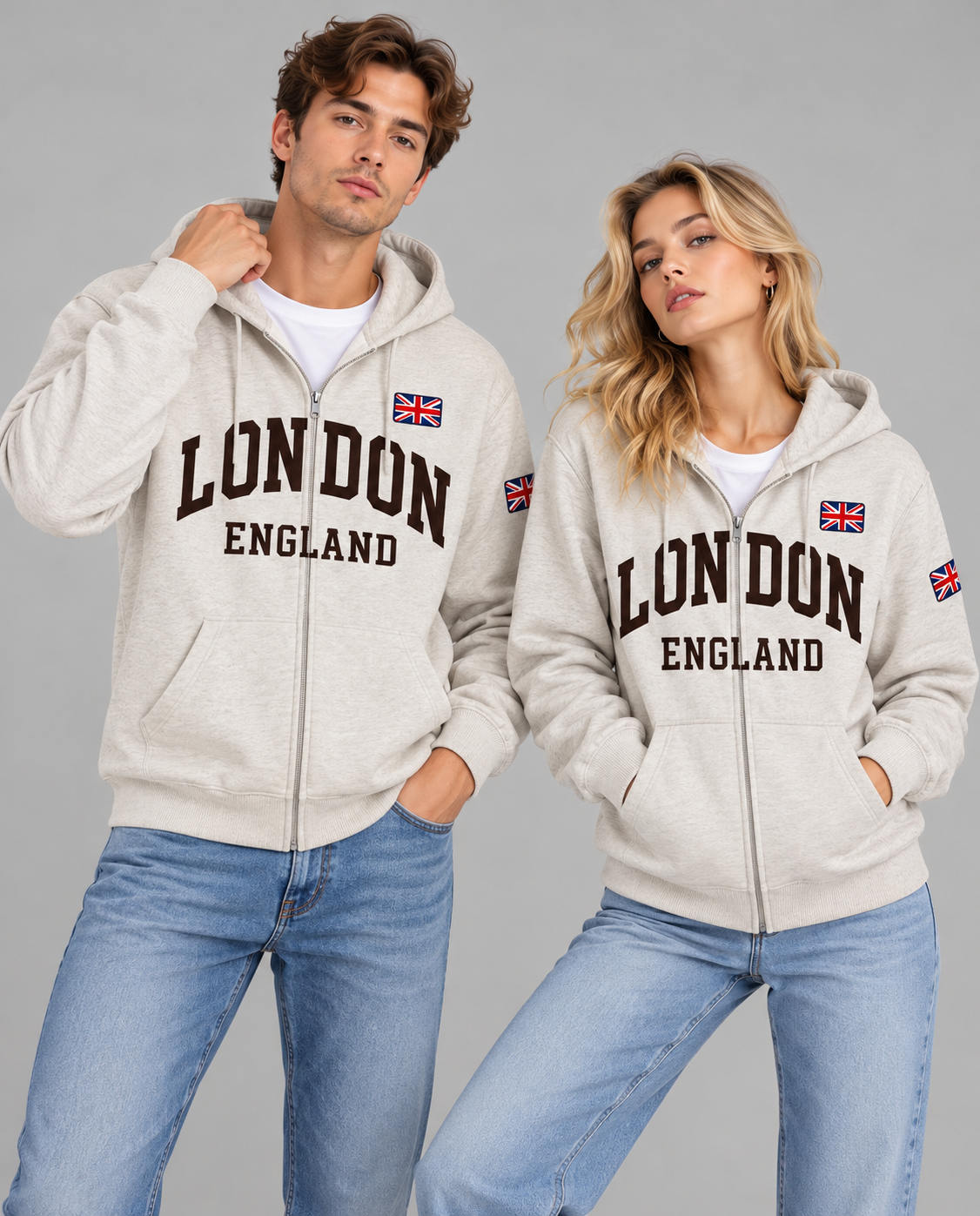 London England Classic Full-Zip Hoodie