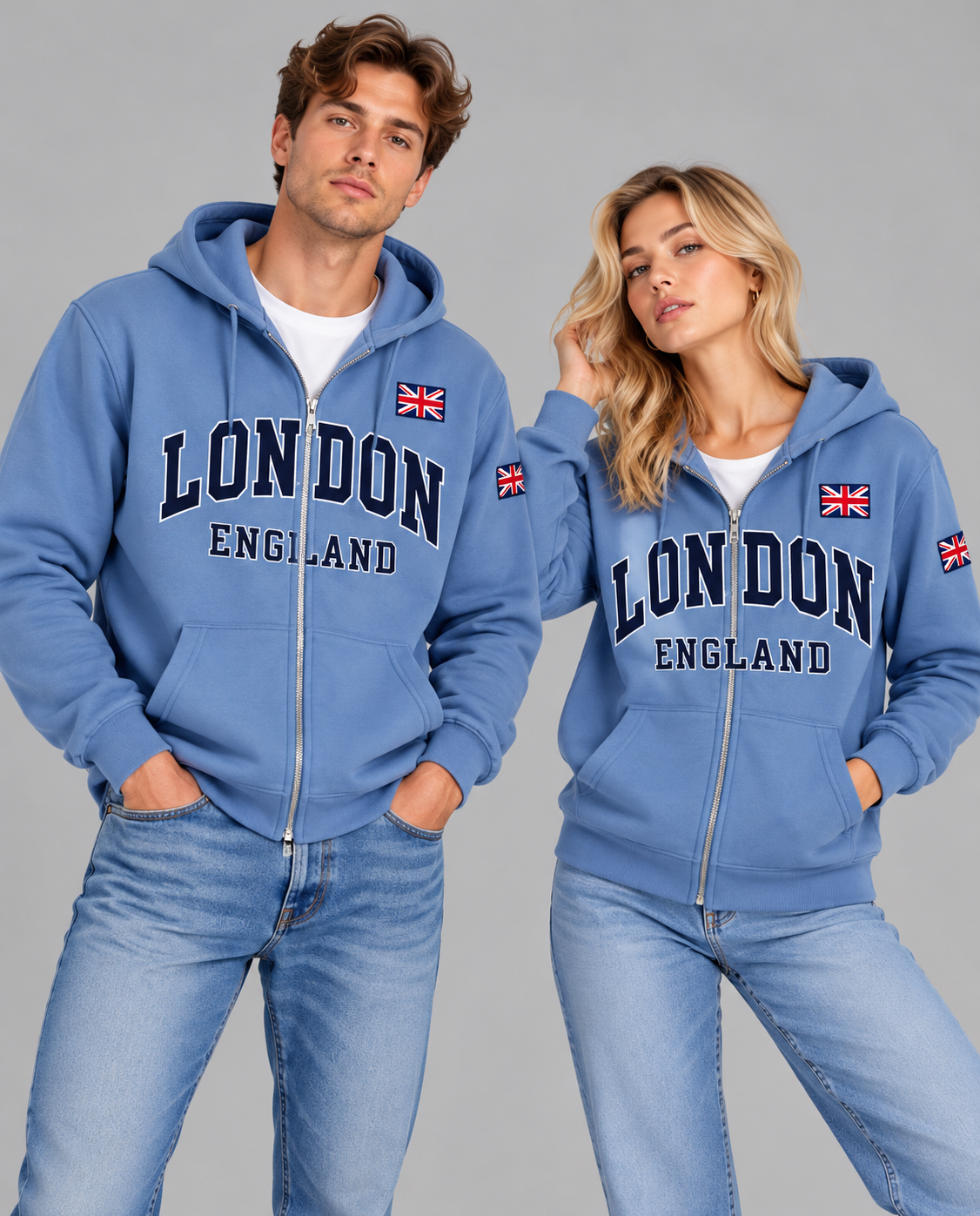 London England Classic Full-Zip Hoodie