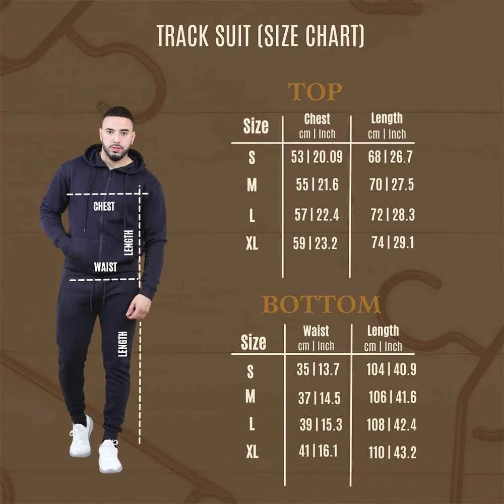 Men's 2 pcs Zipper Hoodie & Drawstring Waist Pant Set | Men's Zip Hoodie Tracksuit Set