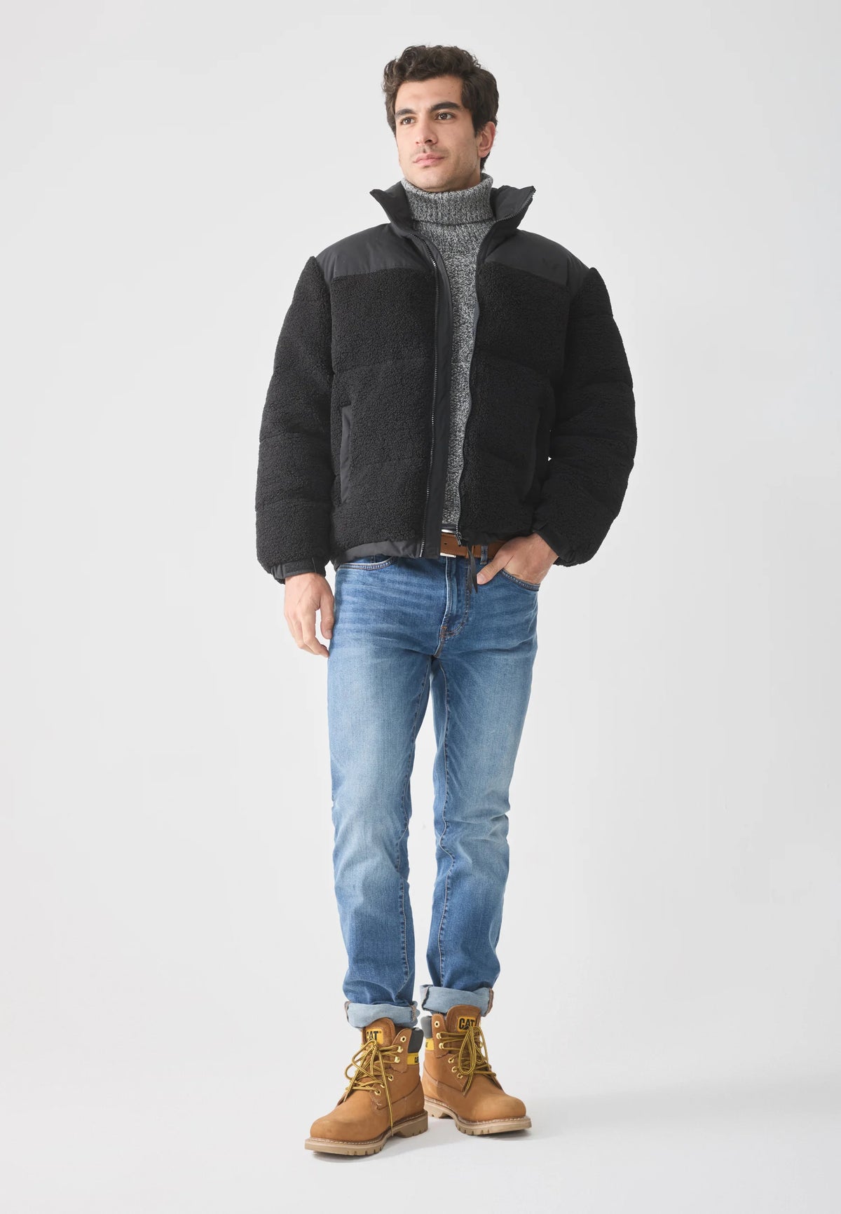 NYLON BLOCKING - Winter jacket - black