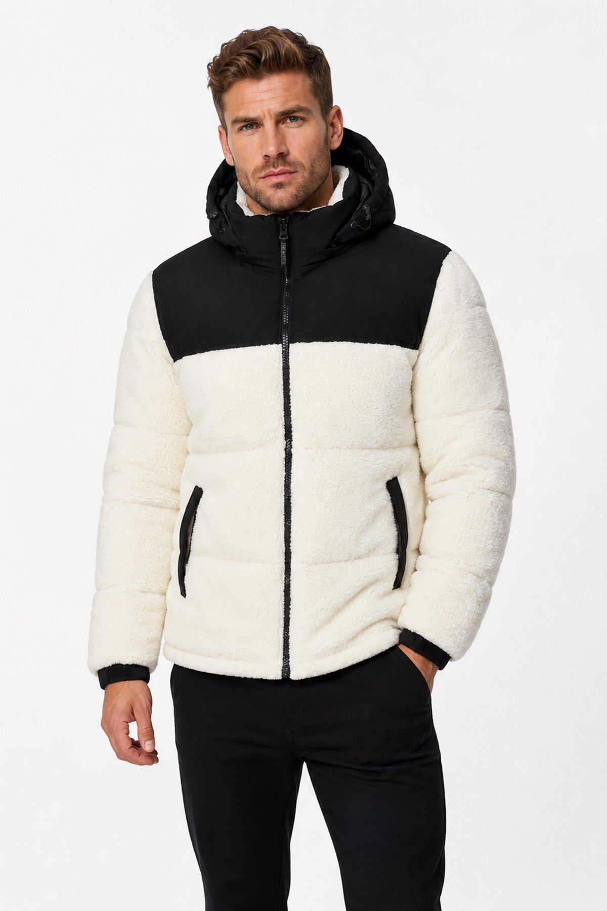 NYLON BLOCKING - Winter jacket - black