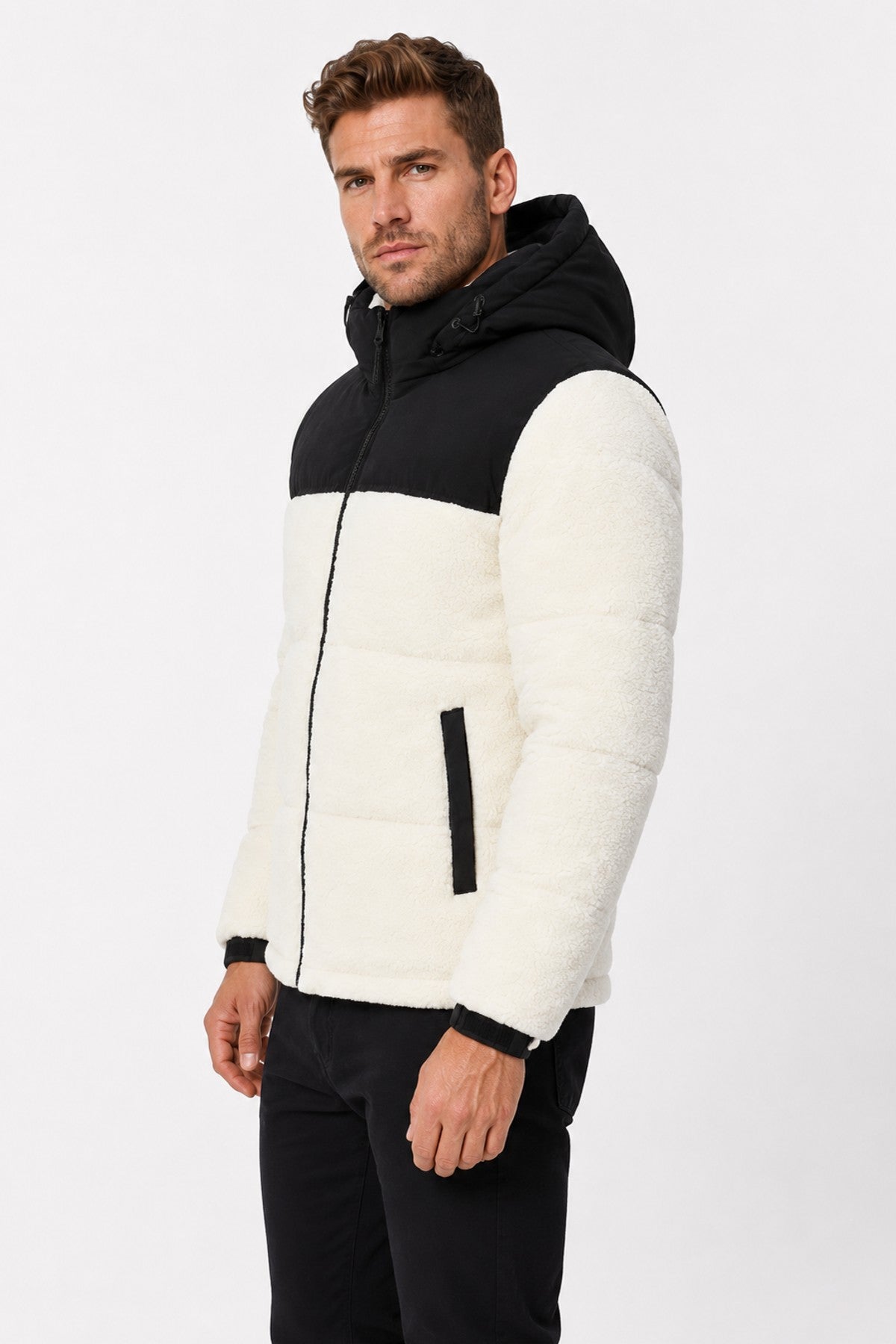 NYLON BLOCKING - Winter jacket - black